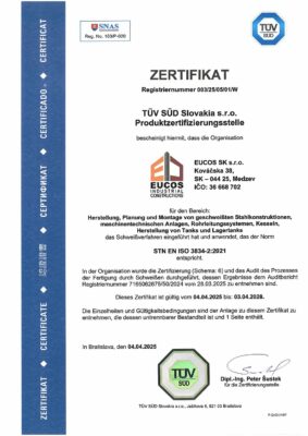 STN EN ISO 3834-2-2021